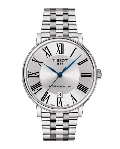 Tissot Carson Premium Powermatic 80 мужские часы T122.407.11.033.00