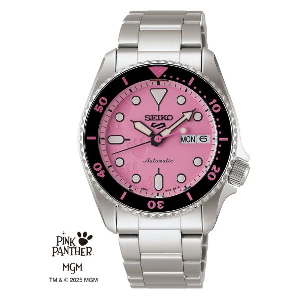 Seiko 5 Sports Pink Panther unisex käekell SRPM07K1